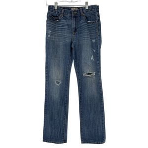 Boys Youth Size 16 Old Navy Jeans straight leg Medium Blue Wash Adjustable 2757